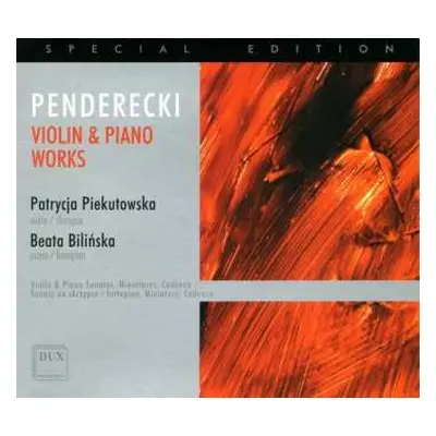 CD Krzysztof Penderecki: Penderecki - Violin & Piano Works