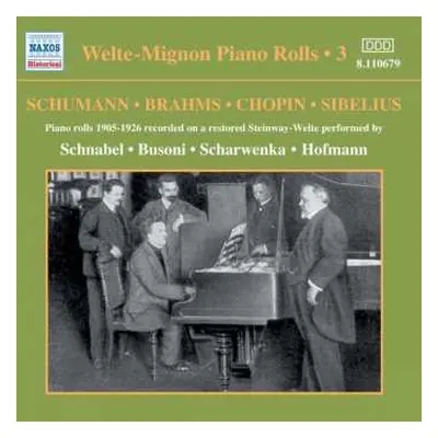 CD Various: Welte-Mignon Piano Rolls Volume 3