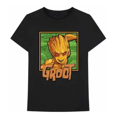 Tričko I Am Groot - Groot Square M