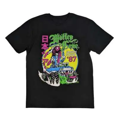 Motley Crue Unisex T-shirt: Girls Girls Girls Japanese Tour '87 (large) L