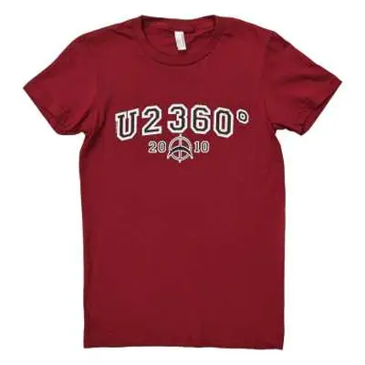 U2 Ladies T-shirt: 360 Degree Tour 2010 Logo (ex-tour) (medium) M