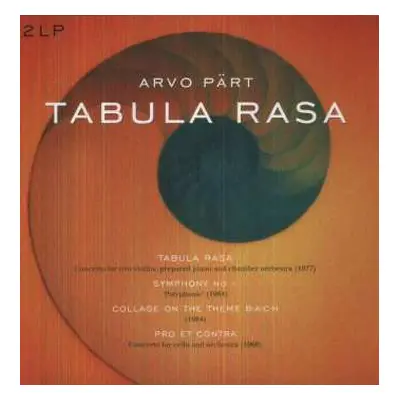 2LP Arvo Pärt: Tabula Rasa