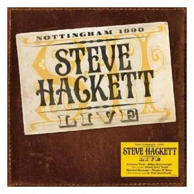 LP Steve Hackett: Live - Nottingham 1990 CLR