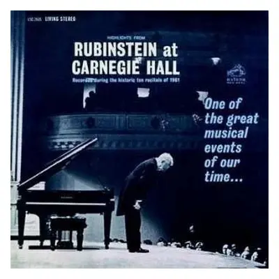 LP Arthur Rubinstein: Highlights From Rubinstein At Carnegie Hall LTD | NUM