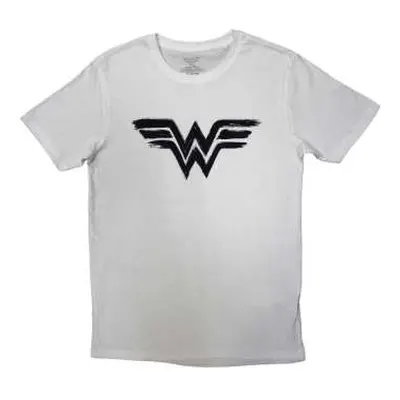 Dc Comics Unisex T-shirt: Wonder Woman - Black Paint Logo (large) L