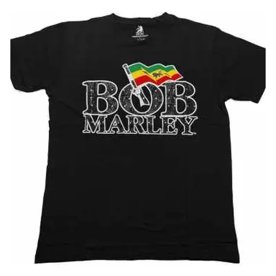 Tričko Flag Logo Bob Marley XL