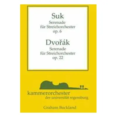 CD Josef Suk: Serenade Für Streicher Op.6