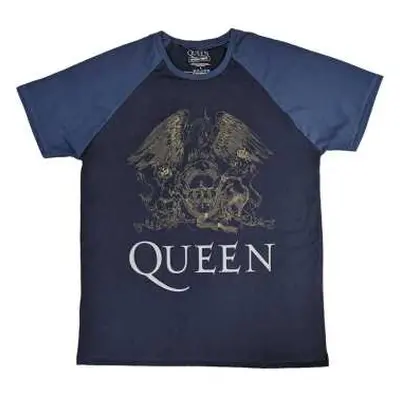 Queen Unisex Raglan T-shirt: Crest (xx-large) XXL