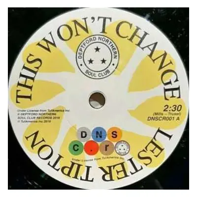 SP Lester Tipton: This Won't Change / Baby Don't You Weep