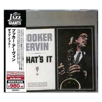 CD Booker Ervin: That's It! LTD