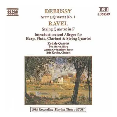 CD Claude Debussy: String Quartet No. 1 / String Quartet In F / Introduction And Allegro For Har