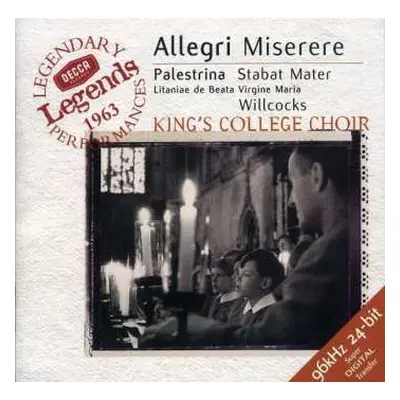 CD The King's College Choir Of Cambridge: Miserere / Stabat Mater / Litaniae De Beata Virgine Ma