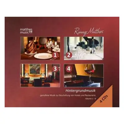 4CD Ronny Matthes: Hintergrundmusik Vol. 1 - 4: Gemafreie Musik Zur Beschallung Von Hotels & Res