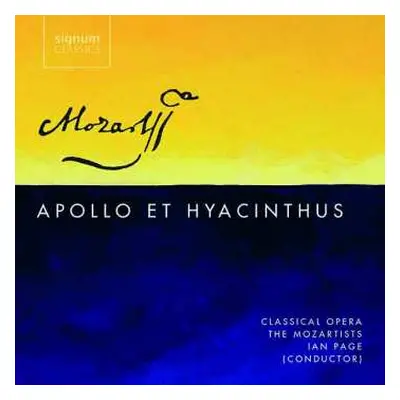 CD Wolfgang Amadeus Mozart: Apollo & Hyacinthus Kv 38