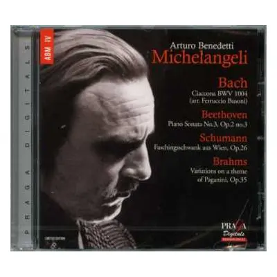 SACD Johann Sebastian Bach: Ciaccona BWV 1004 / Piano Sonata No.3, Op.2 No.3 / Faschingsschwank 