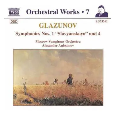 CD Alexander Glazunov: Symphonies Nos. 1 "Slavyanskaya" And 4