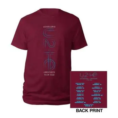 U2 Unisex T-shirt: I+e London Event 2018 (back Print) (ex-tour) (large) L