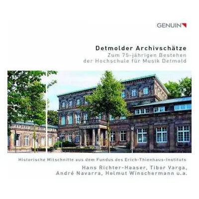 4CD Various: Detmolder Archivschätze - Zum 75jährigen Bestehen Der Hochschule Für Musik Detmold