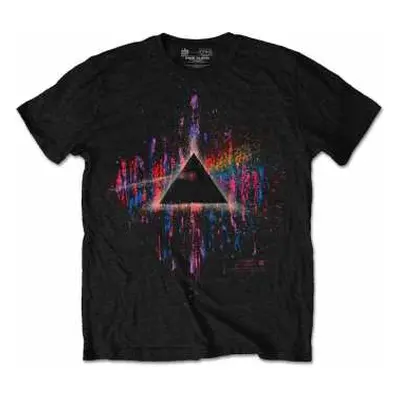 Tričko Dark Side Of The Moon Pink Splatter XL