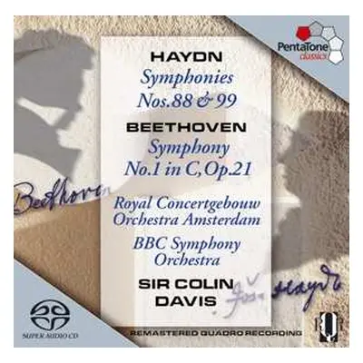 SACD Joseph Haydn: Symphonies Nos. 88 & 99 / Symphony No. 1