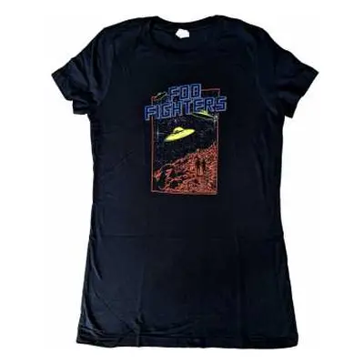 Foo Fighters Ladies T-shirt: Ufos 2015 European Tour (ex-tour) (back Print) (small) S