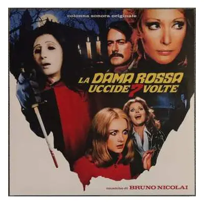 2LP Bruno Nicolai: La Dama Rossa Uccide 7 Volte (Colonna Sonora Originale) LTD