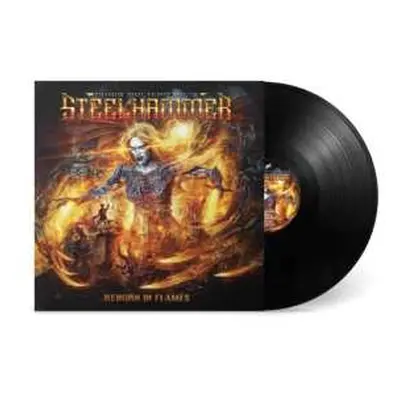 LP Chris Bohltendahl's Steelhammer: Reborn In Flames (ltd.black Lp)