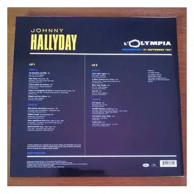 2LP Johnny Hallyday: L'Olympia 1961 LTD