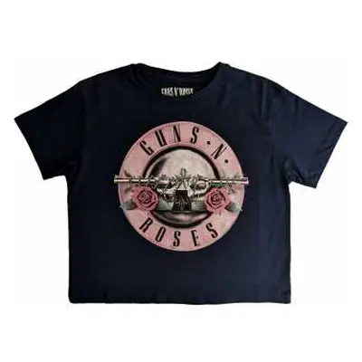 Guns N' Roses Ladies Crop Top: Classic Logo (medium) M