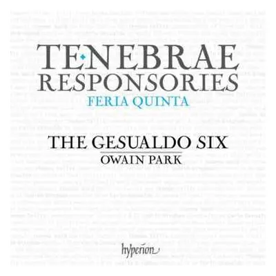 CD The Gesualdo Six: Tenebrae Responsories (Feria Quinta)