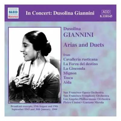 CD Dusolina Giannini: Arias And Duets