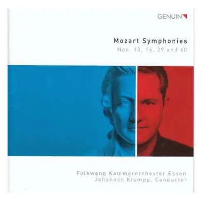 CD Wolfgang Amadeus Mozart: Symphonies Nos. 13, 16, 29 And 40