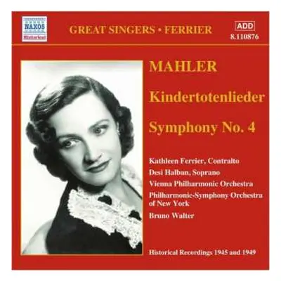 CD Kathleen Ferrier: Kathleen Ferrier: Kindertotenlieder