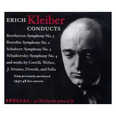 4CD Antonín Dvořák: Erich Kleiber Conducts Four Complete Concerts With The NBC Symphony