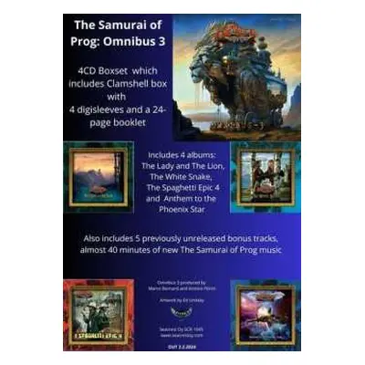 4CD/Box Set The Samurai Of Prog: Omnibus – 3