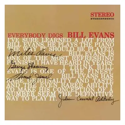 LP The Bill Evans Trio: Everybody Digs Bill Evans LTD | CLR