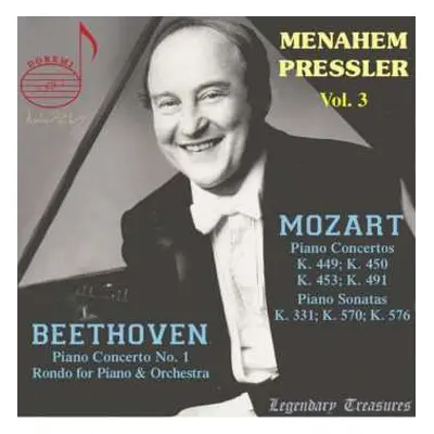 3CD Wolfgang Amadeus Mozart: Menahem Pressler - Legendary Treasures