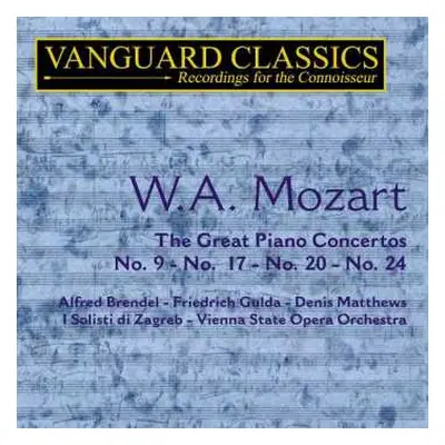 CD Wolfgang Amadeus Mozart: Klavierkonzerte Nr.9,17,20,24