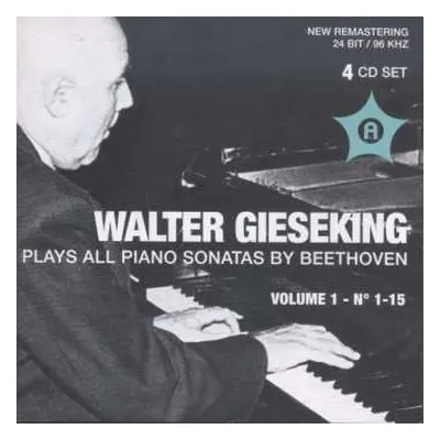 4CD Various: Walter Gieseking Spielt Klaviersonaten Von Beethoven Vol.1