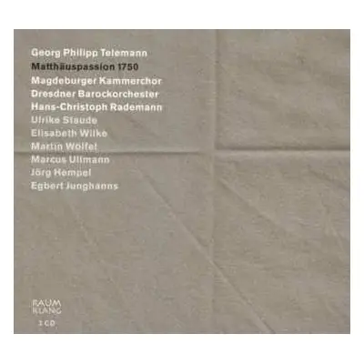 2CD Georg Philipp Telemann: Matthäuspassion 1750