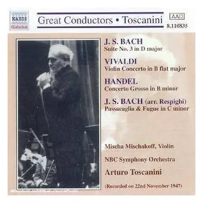 CD Johann Sebastian Bach: Bach: Suite Nr. 3 BWV1068; Passacaglia & Fuge in C minor / Vivaldi: Vi