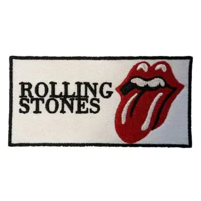 The Rolling Stones Standard Woven Patch: Text Logo