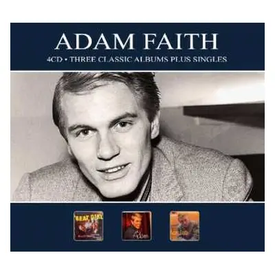 4CD Adam Faith: Three Classic Albums Plus Singles