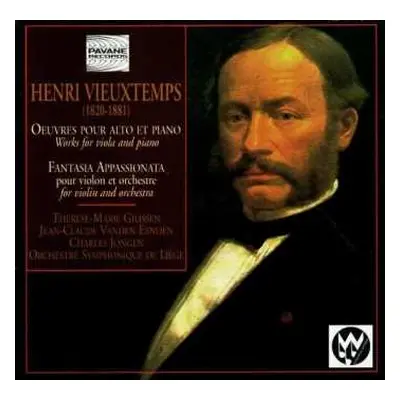 CD Henri Vieuxtemps: Oeuvres pour Alto et Piano / Fantasia Appassionata