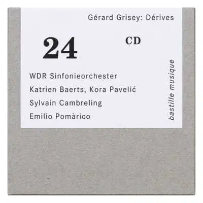 CD Gérard Grisey: Derives Für Großes Orchester & Kleines Ensemble