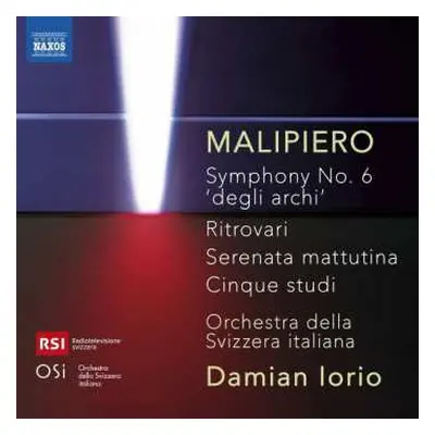 CD Gian Francesco Malipiero: Symphony No. 6 'Degli Archi' ; Ritrovari ; Serenata Mattutina ; Cin