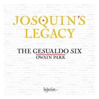 CD The Gesualdo Six: Josquin's Legacy