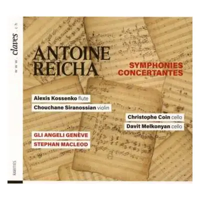 CD Anton Reicha: Sinfonia Concertante Für 2 Celli & Orchester