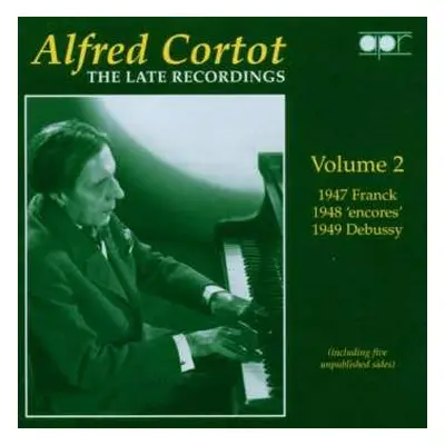 CD Johann Sebastian Bach: Alfred Cortot - The Late Recordings