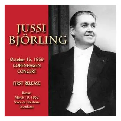 CD Jussi Björling: Copenhagen Concert Oct. 15, 1959